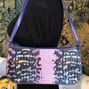 Mario Hernandez croc shoulder bag.